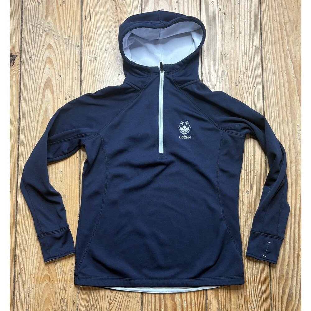 UConn Huskies Colosseum 1/2 Zip Pullover Small Blue NCAA Hoodie Sweatshirt